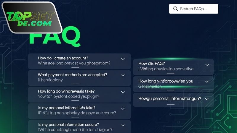 FAQ Topbet – Giải đáp nhanh thắc mắc thường gặp 2 FAQ Topbet về tài khoản và đăng nhập